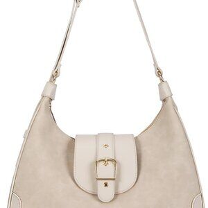 Large Shoulder Bag Purse for Women Crescent Clutch Tote Handbag PU Leather Cross